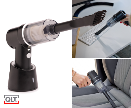 QLT Draadloze 2-in-1 Mini Stofzuiger en Compressor