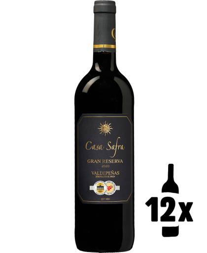Wijnvoordeel 12 flessen Casa Safra Black Label Gran Reserva Voordeelpakket