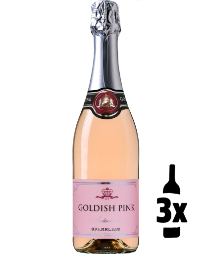 Wijnvoordeel 3 flessen Goldish Pink Sparkling Rosé Probeerpakket