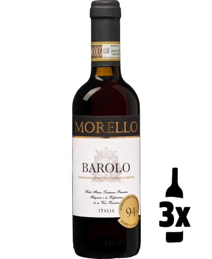 Wijnvoordeel 3 flessen (0,375ml) Morello Barolo Probeerpakket