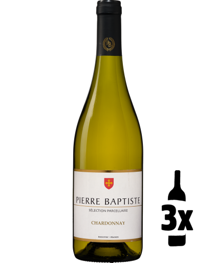 Wijnvoordeel 3 flessen Pierre Baptiste Chardonnay Probeerpakket