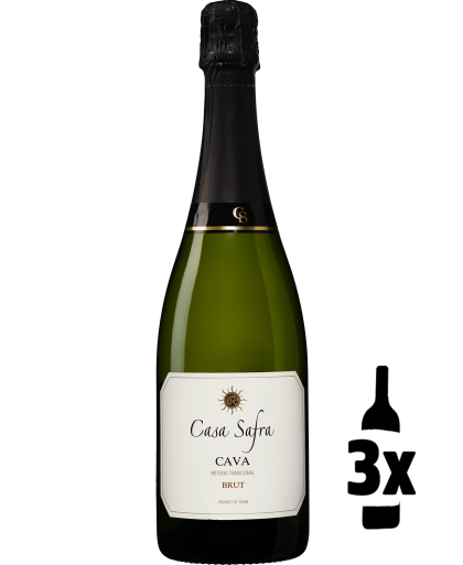 Wijnvoordeel 3 flessen Casa Safra Cava Probeerpakket