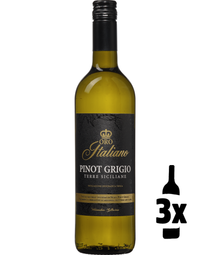 Wijnvoordeel 3 flessen Oro Italiano Pinot Grigio Probeerpakket