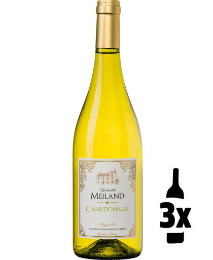 Wijnvoordeel 3 flessen La Famille Meiland Chardonnay Probeerpakket