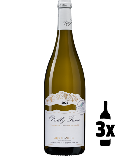 Wijnvoordeel 3 flessen Gilles Blanchet Pouilly-Fumé Probeerpakket