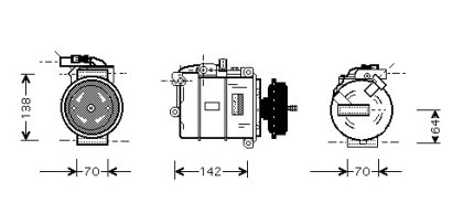 Volkswagen AIRCO COMPRESSOR 2.5 TDi Zonder Vrijloop