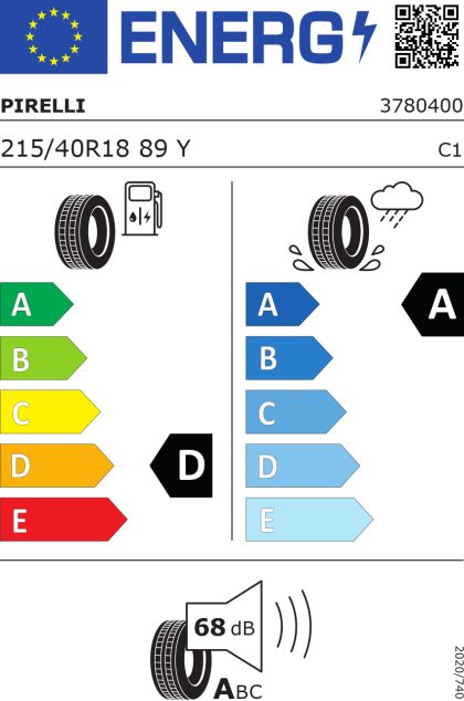 Pirelli P-zero (pz4) (hn) xl 215/40 R18 89Y