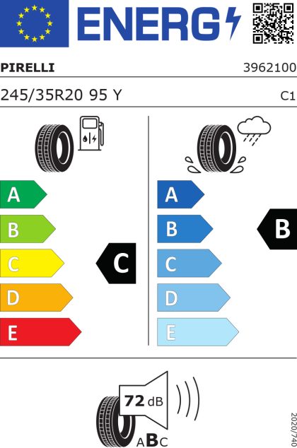 Pirelli P-zero(pz4) s-i (+) ks xl 245/35 R20 95Y