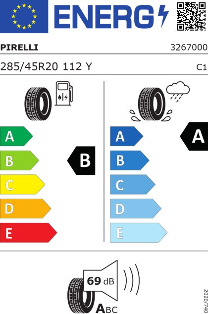 Pirelli P-zero(pz4) ao1 xl 285/45 R20 112Y