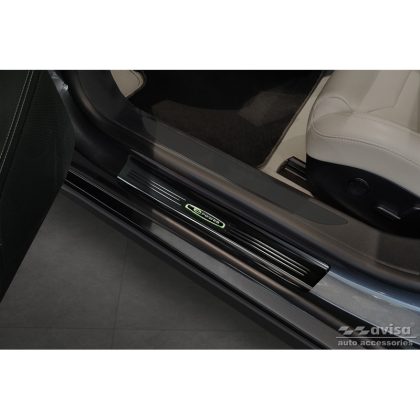 Tesla Zwart glanzend RVS Instaplijsten passend voor Tesla Model S 2012-2016 & Facelift 2016- 'E-Power' - 4