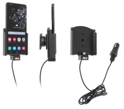 Brodit Samsung Galaxy S20/S21 Ultra Actieve houder met 12V USB plug 721192