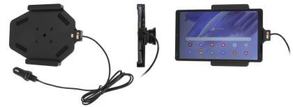 Samsung Galaxy Tab A7 Lite Actieve houder met 12V USB plug