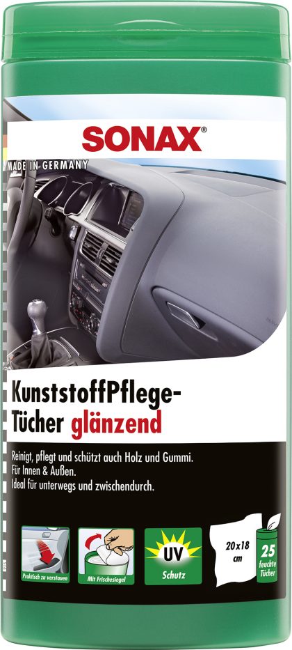 Sonax Kunststof onderhoudsdoekjes glans - 25st