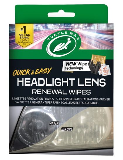 Turtle Wax 54750 Headlight Lens Renewal Wipes