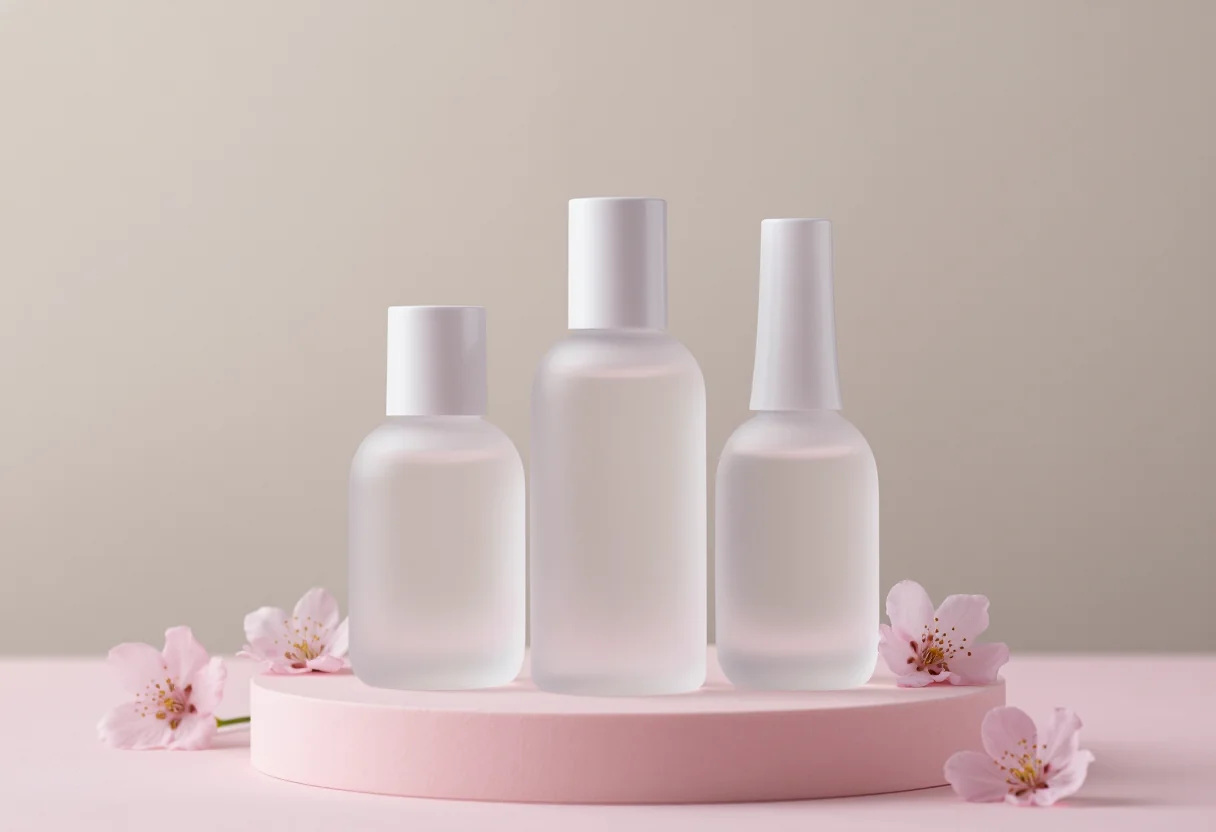 Parfum kopen en achteraf betalen: elegante parfumflessen in een luxe roze productcompositie