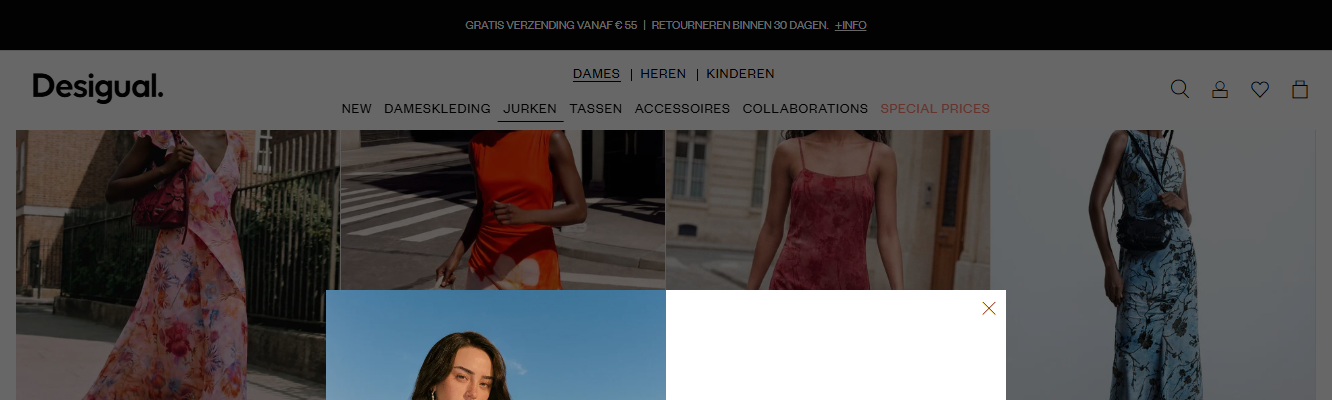 Desigual.com NL homepage