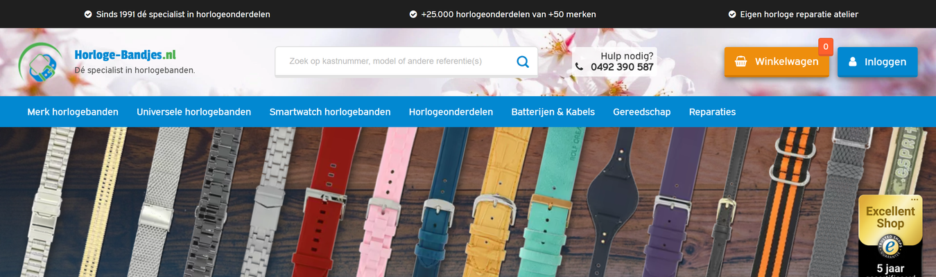 Horloge-bandjes.nl webshop