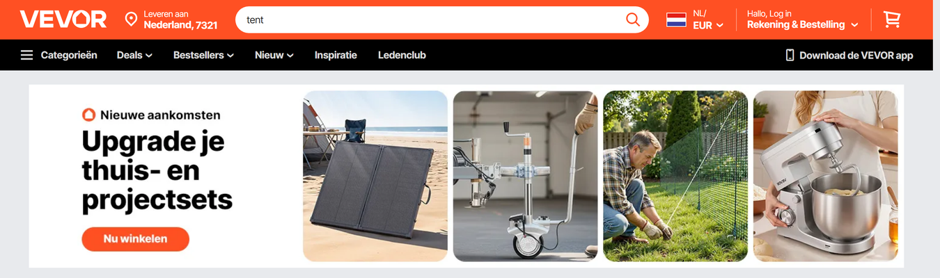 Vevor.nl - professionele en DIY apparatuur, machines en gereedschappen